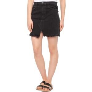 J‎ Brand Women's Black Jules High-Waisted Mini Skirt Size 24 NEW
